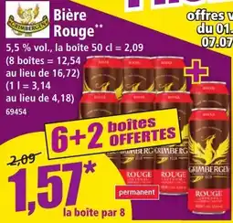 Norma Grimbergen Bière Rouge offre