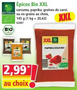Norma Bio Sonne épices bio xxl offre