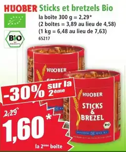Norma Huober Sticks et bretzels Bio offre