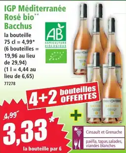Norma Igp méditerranée rosé bio bacchus offre