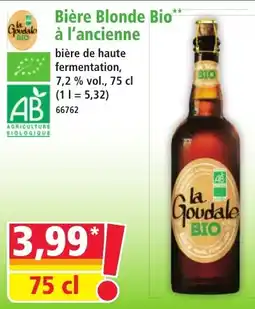 Norma Bière Blonde Bio à l'ancienne offre