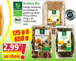 Norma Bio Sonne Graines Bio offre