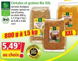 Norma Bio Sonne Céréales et graines Bio xxl offre