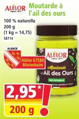 Norma Alelor Moutarde à l'ail des ours offre