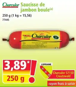 Norma Charculor Saucisse de jambon boule offre