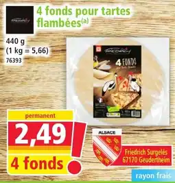 Norma 4 fonds pour tartes flambées offre