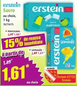 Norma Erstein sucre offre