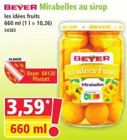 Norma Beyer Mirabelles au sirop offre