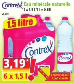 Norma Contrex Eau minérale naturelle offre
