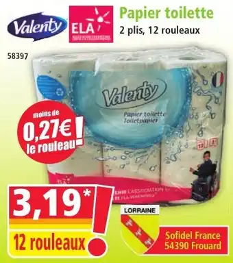 Norma Valenty Papier toilette offre