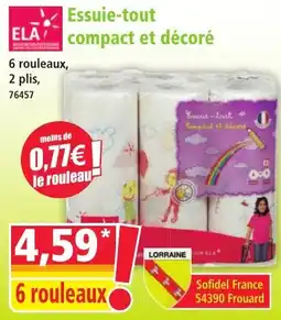 Norma Ela Essuie-tout compact et décoré offre