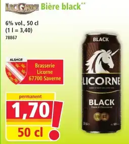 Norma Licorne Biere black offre