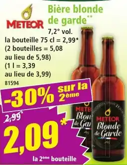 Norma Meteor Bière blonde de garden offre
