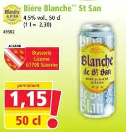 Norma Bière Blanche St San offre