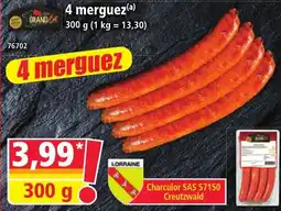Norma 4 merguez offre