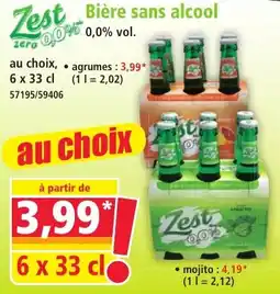 Norma Zest Bière sans alcool offre