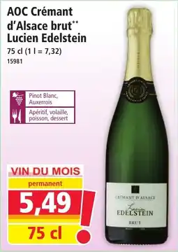 Norma Aoc Crémant d'Alsace brut Lucien Edelstein offre