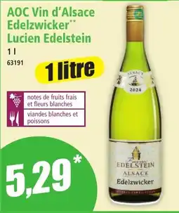 Norma Aoc Vin d'Alsace Edelzwicker Lucien Edelstein offre