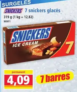 Norma Snickers 7 snickers glacés offre