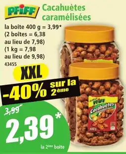 Norma Pfiff Cacahuètes caramélisées offre