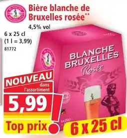 Norma Bière blanche de Bruxelles rosée offre