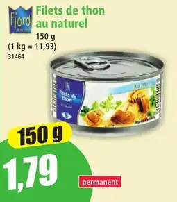 Norma Fjord Filets de thon au naturel offre