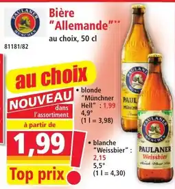 Norma Bière Allemande offre