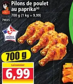 Norma Pilons de poulet au paprika offre