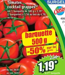 Norma Tomates cocktail grappes offre