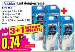 Norma Landfein Lait demi-écrémé offre