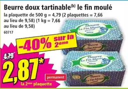 Norma Beurre doux tartinable le fin moulé offre