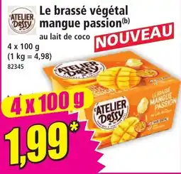 Norma Atelier Dessy Le brassé végétal Dessy mangue passion offre