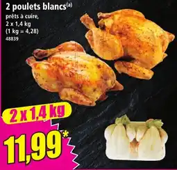 Norma 2 poulets blancs offre