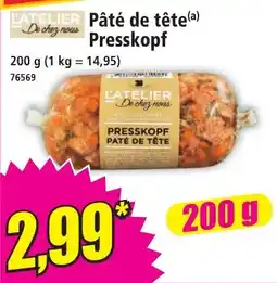 Norma Pâté de tête Presskopf offre