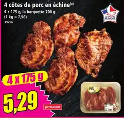 Norma 4 côtes de porc en échine offre