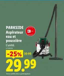 Lidl PARKSIDE Aspirateur eau et poussière offre