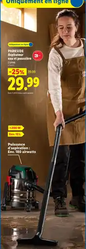 Lidl PARKSIDE Aspirateur eau et poussière offre