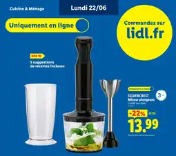 Lidl SILVERCREST Mixeur plongeant offre