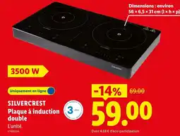 Lidl SILVERCREST Plaque à induction double offre