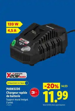 Lidl PARKSIDE Chargeur rapide de batterie offre