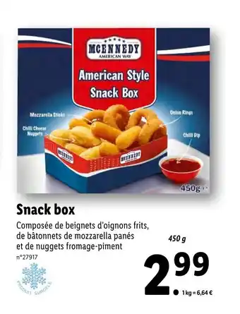 Lidl Snack box offre