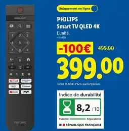 Lidl PHILIPS Smart TV QLED 4K offre