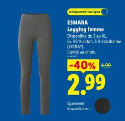 Lidl ESMARA Legging femme offre