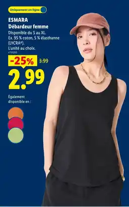 Lidl ESMARA Débardeur femme offre