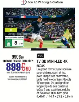 Extra Tcl tv qd mini-led 4k offre