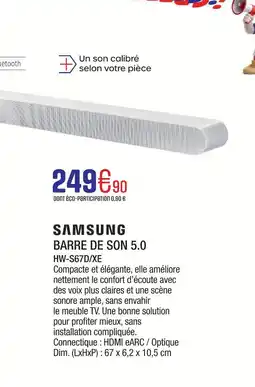 Extra Samsung barre de son 5.0 offre