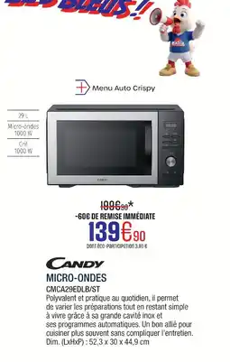 Extra Candy micro-ondes offre