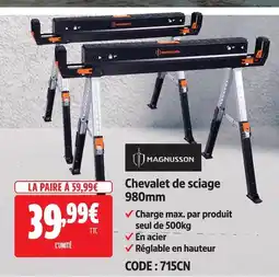 Screwfix Magnusson chevalet de sciage 980mm offre