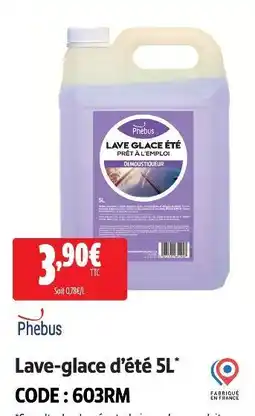 Screwfix Phebus lave-glace d'été offre
