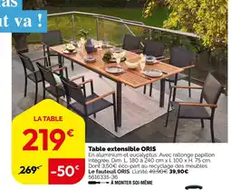 Weldom Table extensible oris offre